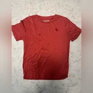 Abercrombie Kids Essential Icon Crew Tee in brick red